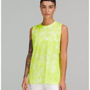 Lululemon All Yours Tank Top Yellow Tie Dye